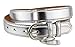 Nyfashion101 Women's Basic Leather Dressy Belt w/ Round Buckle H001-Silver-M