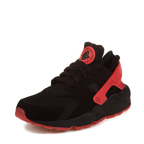 black and red huaraches mens