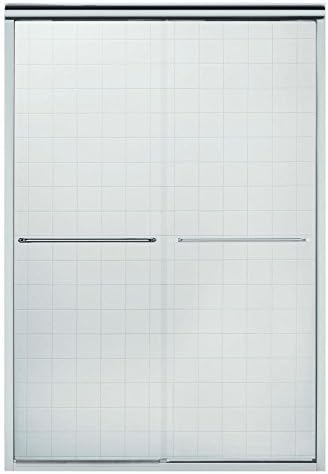 STERLING 5475-59S-G05 70-1/16-Inch H x 54-5/8 - 59-5/8-Inch W Shower Door Bypass with Clear Glass, Silver