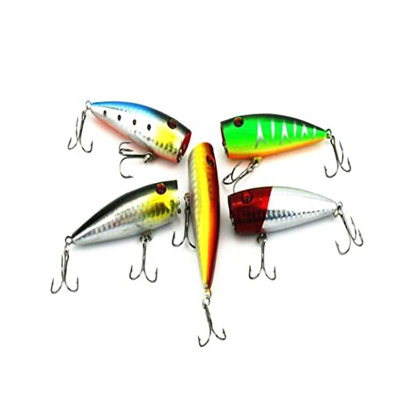 Fishing-BaitLaimeng-5pc-7cm-Fishing-Topwater-Floating-Popper-Poper-Lure-Hooks-Bait