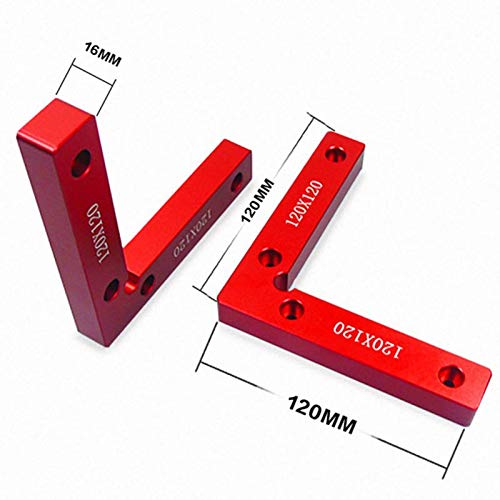 New Version 4 Pack 90 Degree Woodworking Right Angle Corner Clamp Woodworking Metal Welding Positioning Square Tool (4Pcs)