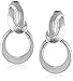 Anne Klein Silver-Tone Twist Clip-on Earrings