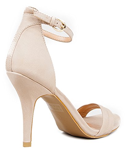 Womens Ankle Strap High Heel - Dress Wedding Party Sandal - Basic Pump Low Heel Marvel by J. Adams