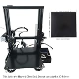 CCTREE Upgraded 3D Printer Ultrabase Platform Heated Bed Build Surface Tempered Glass Plate for Creality Ender 3/Ender 3 Pro Ender 5 GEEETECH A10 3D Printer 235x235x4mm