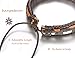 HANPABUM 18pcs Braided Leather Bracelets for Men Women Woven Cuff Wrap Bracelet Wood Beads Ethnic Tribal Bracelets Adjustable