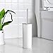 Homemaxs Toilet Brush and Holder Upgraded Modern Design Durable Shed-Free Bristles and Long Heavy Duty Handle Toilet Bowl Brush for Bathroom Toilet