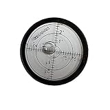 Driak 60mm Aluminium Case Precision Round Bullseye Bubble Level,Accuracy 15'/2