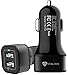 Stalion 2-Port USB Dual Rapid Travel Vehicle Car Charger for iPhone 6 6s 7 Samsung Galaxy S7 S6 Edge Plus Universal Smartphones & Tablets (Jet Black)