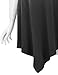 Lock and Love LL WT1053 Womens Round Neck Ombre Sleeveless Tunic Tank Top XL Black