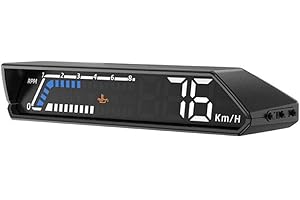 S100 HUD Head Up Display OBD Multi Function Car Dashboard Monitor Compatible For Oil Transmission Temperature Monitoring Car 