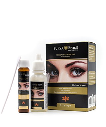 Surya brasil henna for eyebrows (with free sleek compac…