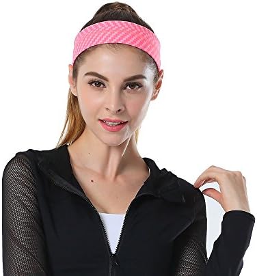 Headwear Sports Headband Performance Non-Slip Grip Sweatband for Fitness Yoga Exercise Workingout (Pattern)