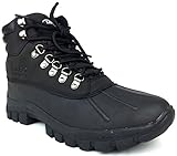 LABO Men's Winter Snow Boots Shoes Waterproof Insulated Lace UP (D,M)