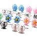 Women's Girl's Assorted Multiple Ball Daisy Rose Flower Pearl Stud Earrings Set 12 Style/pack