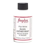 Angelus Leather Paint 4 Oz Flat White