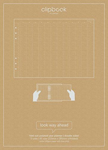 Clipbook A5 Undated Year Planner