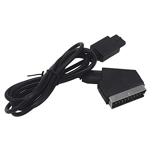 Coolayoung RGB Scart Cable for Nintendo SNES GameCube N64 NTSC, 6ft/1.8m RGB Cable