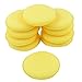 uxcell 10 Pcs Round Shaped Car Auto 4 Inch Dia Sponge Wax Applicator Pads Yellow