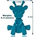 Baby Teething Toy Extraordinaire - Little Bambam Giraffe Teether Toys by Bambeado. Toy for Natural Teething Comfort and for Sore Gums - Gift for Baby Through to Infant - Cyan
