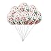 StarParty 12 inch Christmas Confetti Balloons for Party Decoration (Pack Of 6)