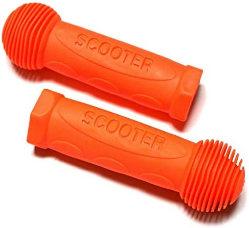UME 2x Soft Handle T-Bar Grips For Mini or Maxi Micro Scooter or Deluxe Handlebar (Orange)