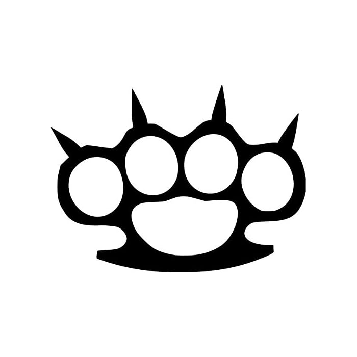 Buy JDM Brass Knuckles Spike Vinyl Decal Sticker 15 Wide White Color 
