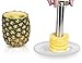 ChefLand Stainless Steel Pineapple Corer | All in One Pineapple Tool, Peeler, Slicer and Cutter | Non Slip Detachable Handle, Sharp Blades, Easy To Use Core Remover Tool, Easy to Clean
