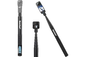 KEZHI 23.5cm to 114cm Invisible Selfie Stick for insta360 Insta 360 one X4 x x2 x3 one rs gopro Hero 3 5 6 10 13 Camera Accessories