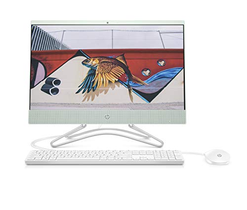 HP 24 All in One Desktop Computer PC, Intel Celeron Processor G4900T 2.9GHz, 21.5″ Full HD IPS Display, 8GB DDR4 512GB SSD, DVD 802.11ac Bluetooth 4.2 Privacy Webcam Keyboard & Mouse Win 10 -Mint