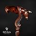 GC-Artis Bull Head Wooden Cane - Handmade, Ergonomic, Comfort Grip Cane - Wood Carved Canes for Men and Women - Fashionable Wooden Walking Stick - Right-Hand Version Cane 36