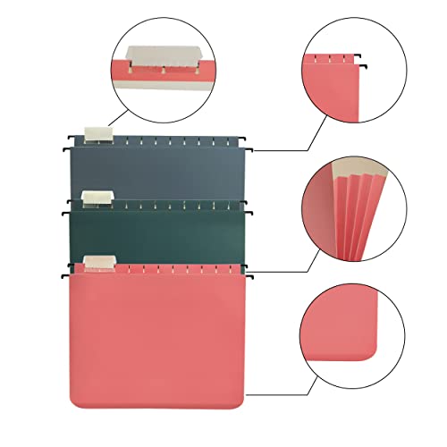 Y YOMA Extra Capacity Hanging File Folders, Expandable Hanging Folders