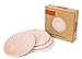 Ceramic Coasters for Drinks by Sweetzer & Orange - Pink and Rose Gold Drink Coasters, Round 4 Piece Coaster Set with Absorbent Ceramic Stone and Cork Base - Absorbant For Table, Desk and Bar