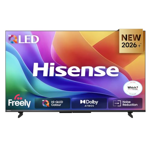 Hisense 50 50A5STUK Hi-QLED Full HD Smart TV with Freely, Netflix, Disney+ and YouTube - Hi-QLED Colour, Dolby Atmos, Tilt to Monitor, FHD Resolution, Noise Reduction, High Contrast, Game Mode