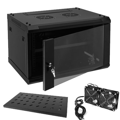 Buy Z ZTDM 6U Wall Cabinet Network Rack Enclosure Deluxe 19 inch IT ...