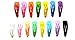 30pcs Small Hair Snap Clip for Toddler Baby Size 30 mm (Mix Bright and Pastel Tone)