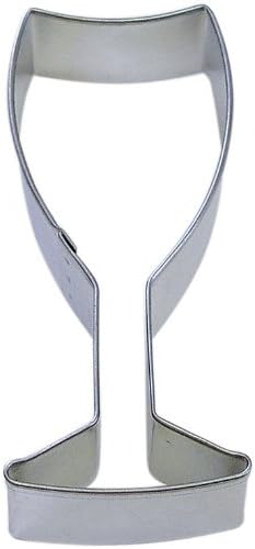 Champagne Glass Tin Cookie Cutter 4" B1806