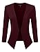 DRESSIS Women's Collareless Open Front High Low Blazer