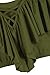 Kisscynest Women's Plus Size Swimwear 2 Piece High Waisted Swimsuit Ruffle Bikini Army Green 2XL
