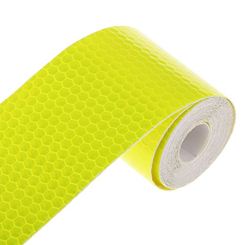 image for D DOLITY 2 inch X 10ft Reflective Tape Safety Warning Stickers - Refle