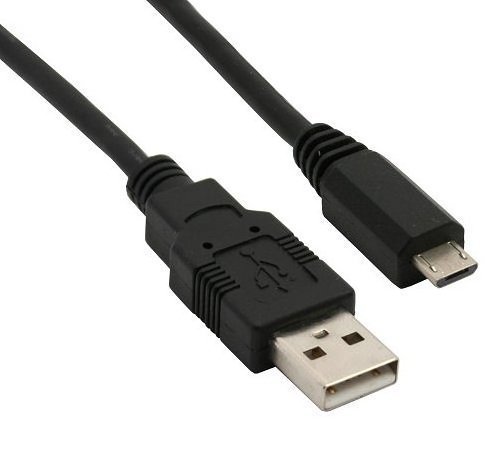Data Cable and USB Micro Charger Black black 3m