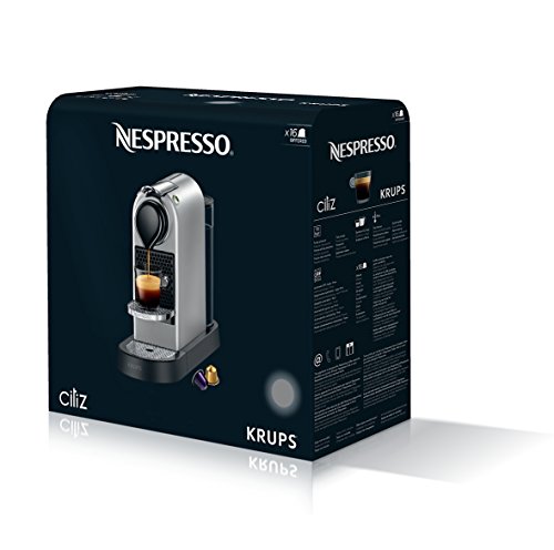Krups YY2733FD Kaffeemaschine Nespresso Citiz Espresso Lungo Kapseln 19 Bars Tank 1L Kaffeemaschine Espresso Silber – Bild 6