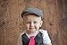 Born to Love Flat Scally Cap Boy's Tweed Page Boy Newsboy Baby Kids Driver Cap XXL 58 cm, Grey and Black