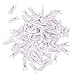 100 pieces Small Wooden Clips | White Clothespins | Decorative Mini Craft Pegs Set For Photos Gift Decoration for Parties