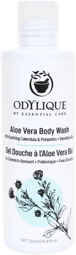 Odylique Aloe Vera Body Wash 200ml Unscented Vegan Organic Natural Sulphate Free