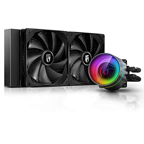 DEEPCOOL Castle 280EX Addressable RGB LED Liquid CPU Cooler with Anti-Leak Tech - DP-GS-H14AR-CSL280EX