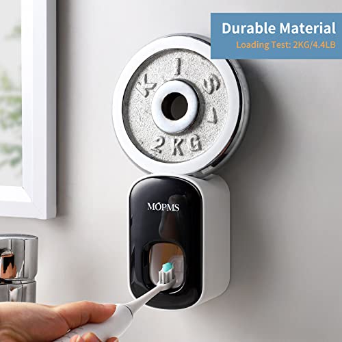 MOPMS Toothpaste Dispenser Wall Mounted for Bathroom Automatic Toothpaste Squeezer for Kids and