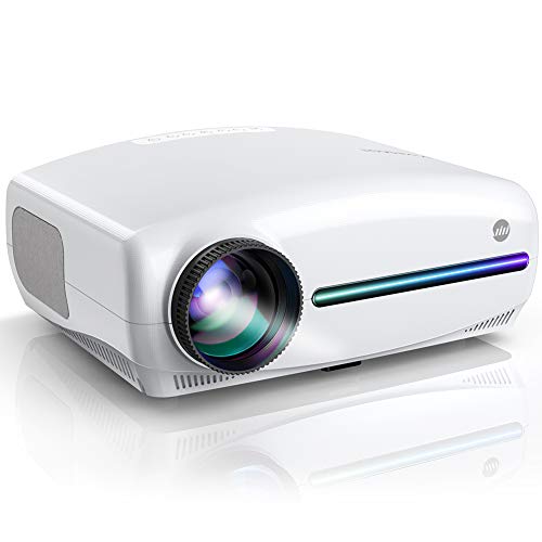 VIVIMAGE Explore 3 Native 1920 x 1080P Projector, 6000 Lux Full HD LCD Led Home Theater Video Projector Compatible with TV Stick, HDMI, VGA, USB, Smartphone, PC, TV Box, PS4