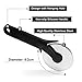 Pizza Cutter Slicer Wheel - LEMCASE Kitchen Tools and Gadgets with Stainless Steel Blade and Silicone Grips, Black