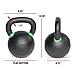 CAP Barbell SDK5-053 Cast Iron Competition Kettlebell Weight, 53 Pound, Black/Green