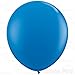 AFTERLOON® Biodegradable Balloons 3 pcs 36 Inch Pear Shaped Giant Extra Large Blue, Thickened Strong Natural Latex Jumbo XL Big Helium Float, for Baby Shower Gender Reveal Birthday Party Decorations